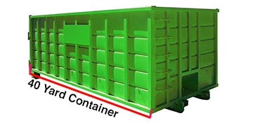 Sacramento County 40 Yard Dumpster Rental